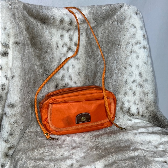 Longchamp Orange Nylon Pouch - Picture 4 of 8